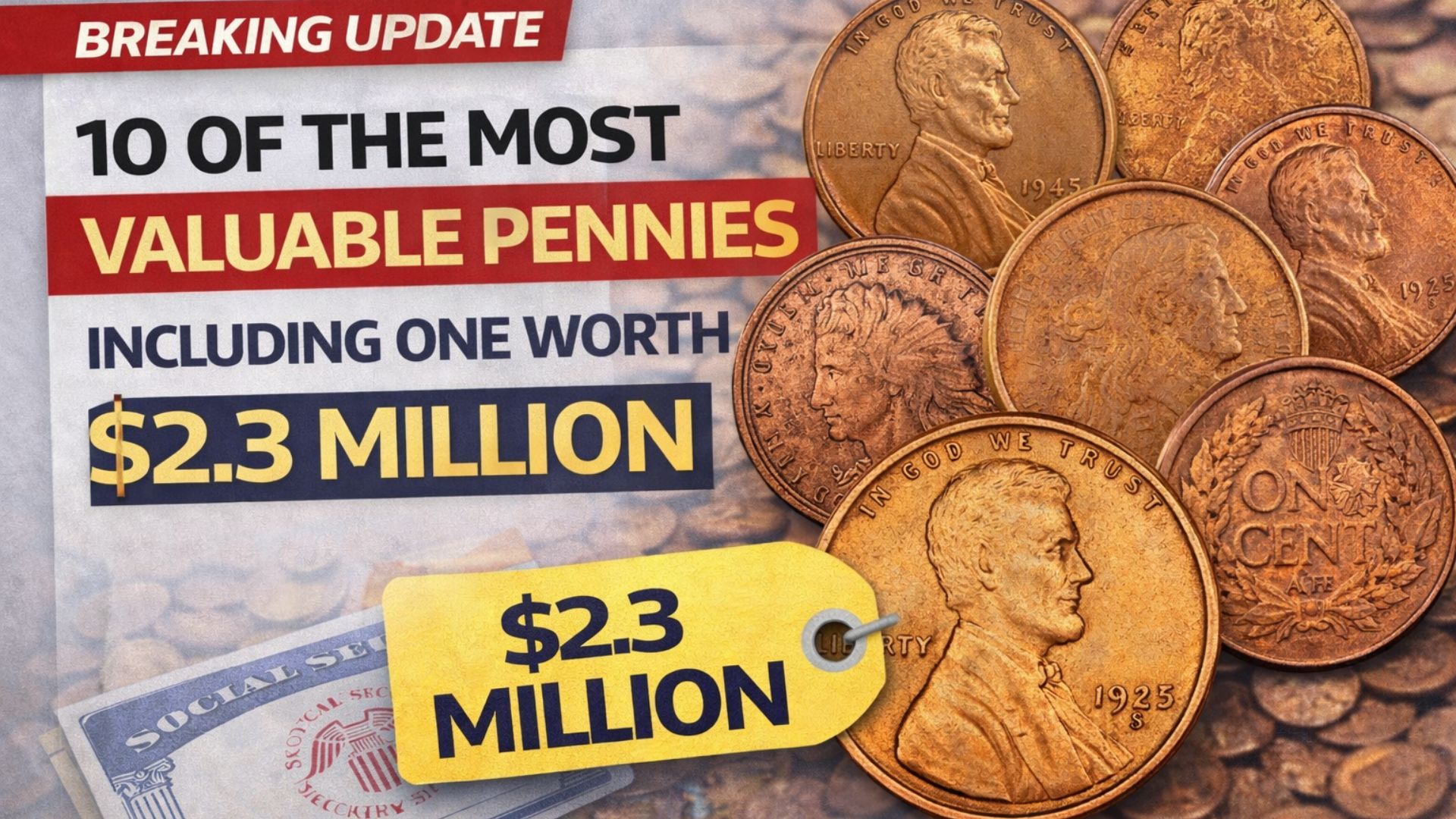 10 of the most valuable pennies, including one worth $2.3 million