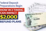 How W-2 Timing Can Impact $2,000 Refund Plans